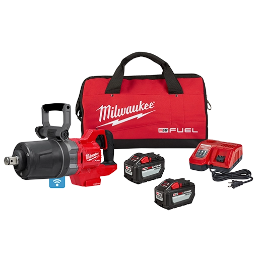 Kit de llave de impacto de alto torque con mango en D M18 FUEL™ de 1" con ONE-KEY™ Milwaukee 2868-22HD