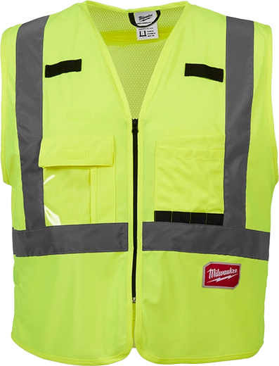 Chaleco de seguridad amarillo de alta visibilidad Clase 2: 2XL/3XL (CSA) Milwaukee 48-73-5063