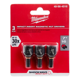 Juego de aprietatuercas de inserción SHOCKWAVE™ de 7/16" (paquete de 3 unidades) Milwaukee 49-66-4516 - imagen 2