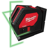 Láser verde de líneas cruzadas Milwaukee 3421