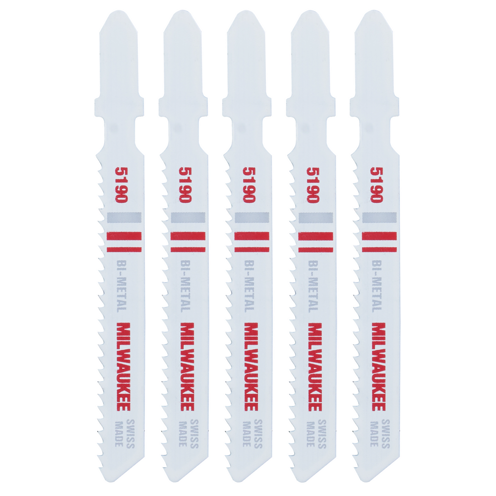Hoja bimetálica para sierra caladora de 3" 14 TPI (paquete de 5) Milwaukee 48-42-5190