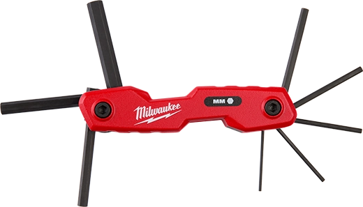 Juego de 8 llaves hexagonales plegables - Métrico Milwaukee 48-22-2182