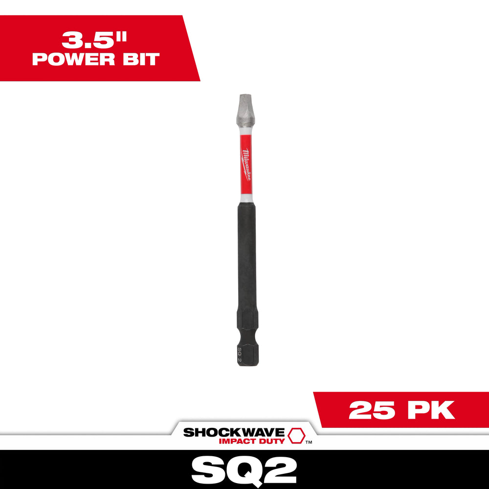 Punta cuadrada # 2x 3-12" - bulk (25) Milwaukee 48-32-4795 - imagen 2