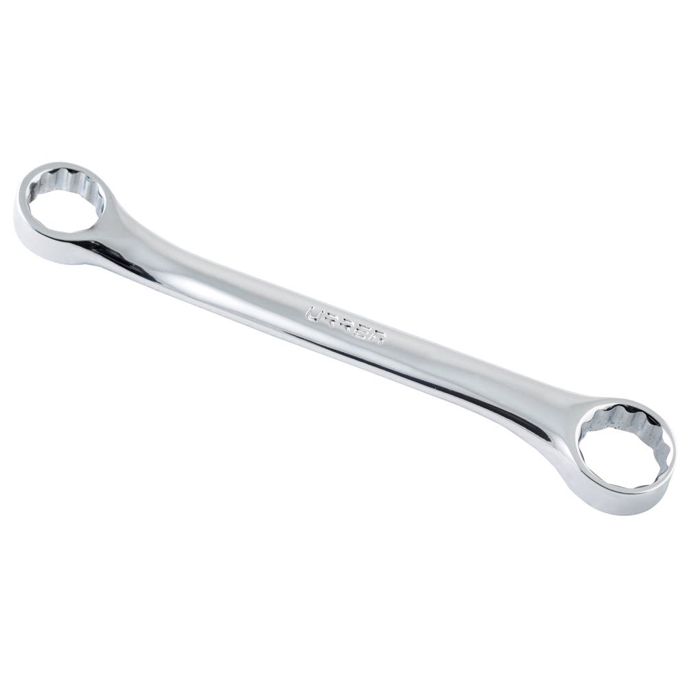 Llave de estrías pulido espejo de 15° en pulgadas, 12 puntas, 9/16" x 5/8" Urrea 1130