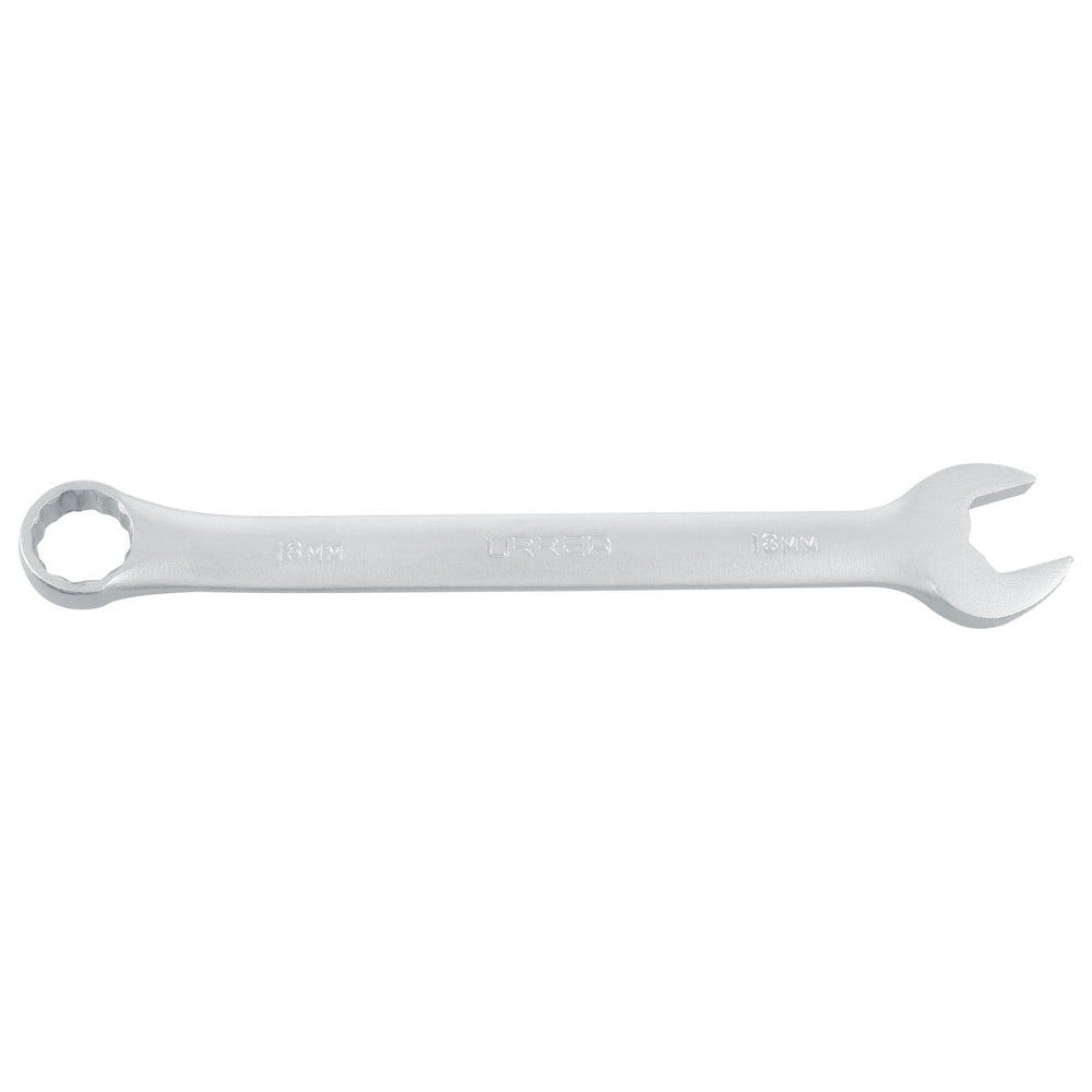 Llave combinada satinada métrica, 12 puntas, 18 mm Urrea 1218MA