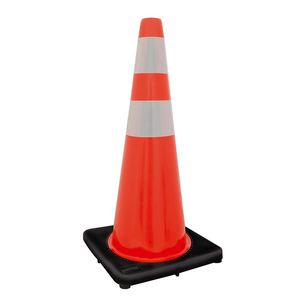 Cono de precaución con banda reflejante, 70 cm Surtek 137462 – imagen 2