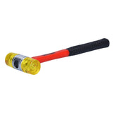 Martillo con tapas plásticas intercambiables con mango de fibra de vidrio 11-1/4", 13 oz Urrea 1383FV