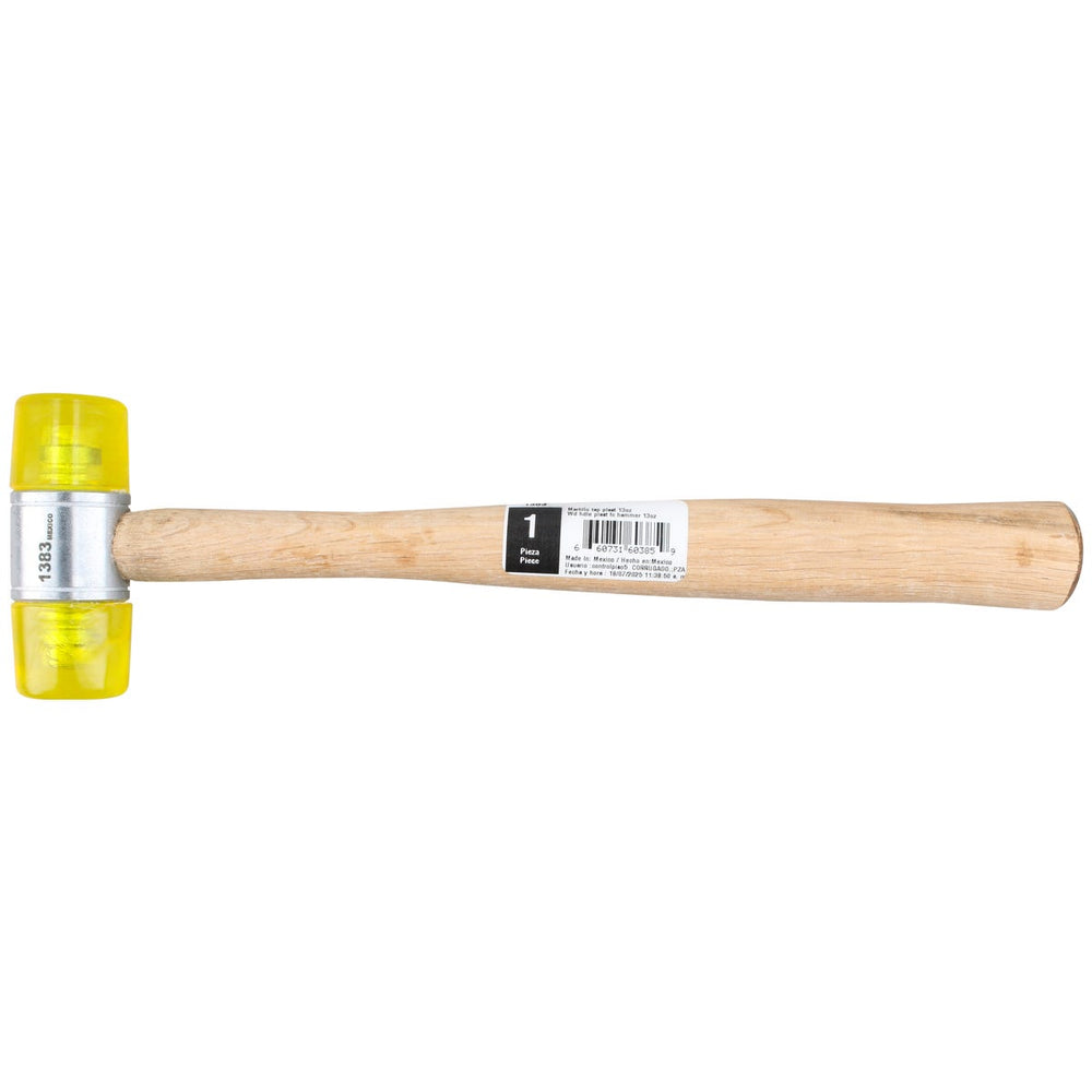 Martillo con tapas plásticas con mango de madera de 11-1/2", 13 oz Urrea 1383 - imagen 5