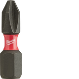 Brocas de inserción tipo Phillips n.° 2 para impacto SHOCKWAVE™ (paquete de 5) Milwaukee 48-32-4601