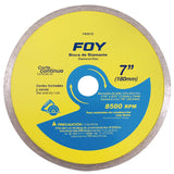 Disco de diamante continuo, 7" Foy 143512
