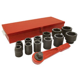 Juego de dados y accesorios de impacto cuadro de 1", métricos, 14 piezas Urrea 15201H - imagen 2