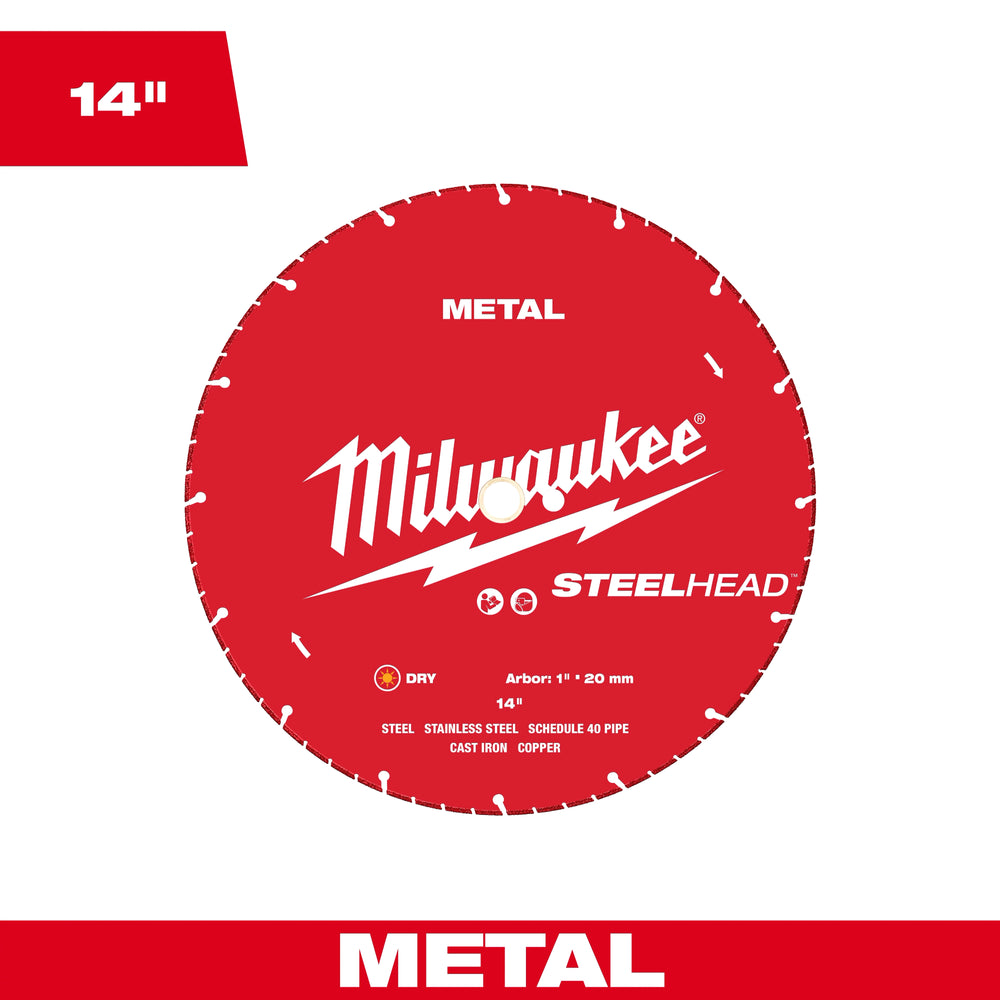 Hoja de diamante para cortar metal STEELHEAD™ de 14” Milwaukee 49-93-7840 - imagen 2