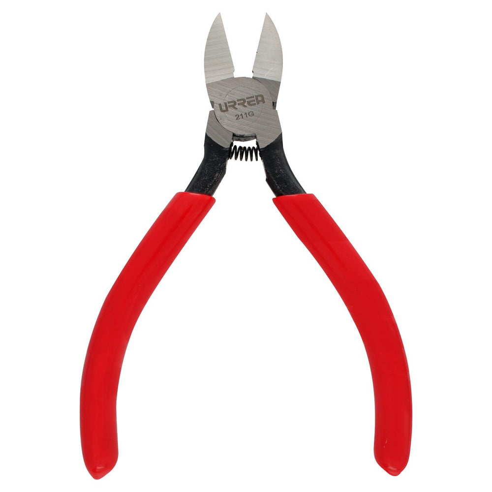 Pinza corte al ras para plástico y materiales no ferroso con mango rubber grip 5" Urrea 211G