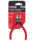 Pinza corte al ras para plástico y materiales no ferroso con mango rubber grip 5" Urrea 211G - imagen 4