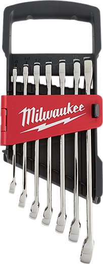 Juego de llaves combinadas de trinquete métricas 7 piezas Milwaukee 48-22-9507