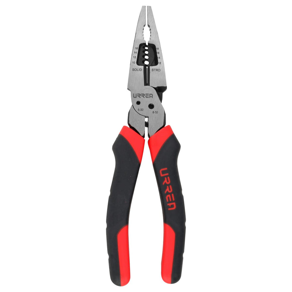 Pinza multipropósitos con mango bimaterial punta larga corte lateral de 8" Urrea 2292MP - imagen 2