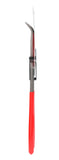 Pinza extra larga para electricista con mango rubber grip punta fina curva a 45° de 9-5/8" Urrea 241G - imagen 6