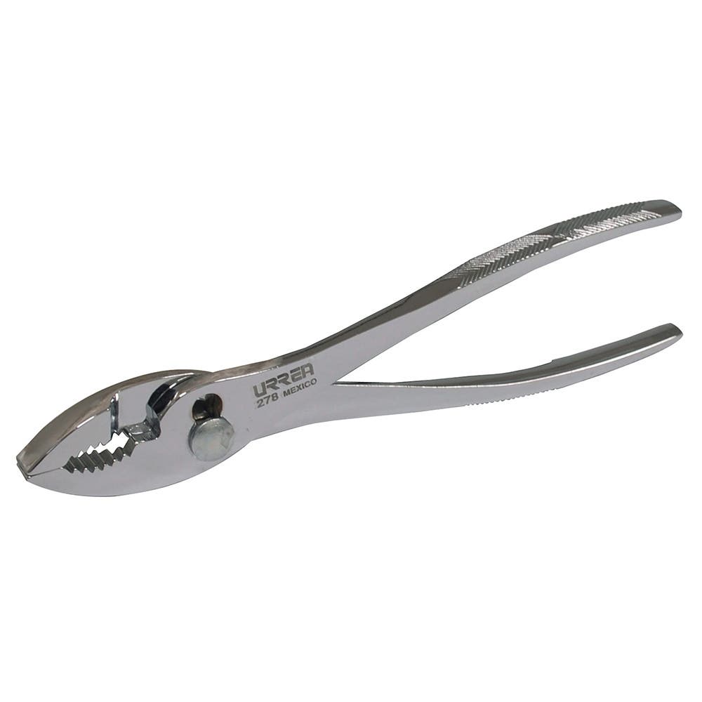 Pinza para mecánico con mango de acero forjado y botón de ajuste de 8" Urrea 278