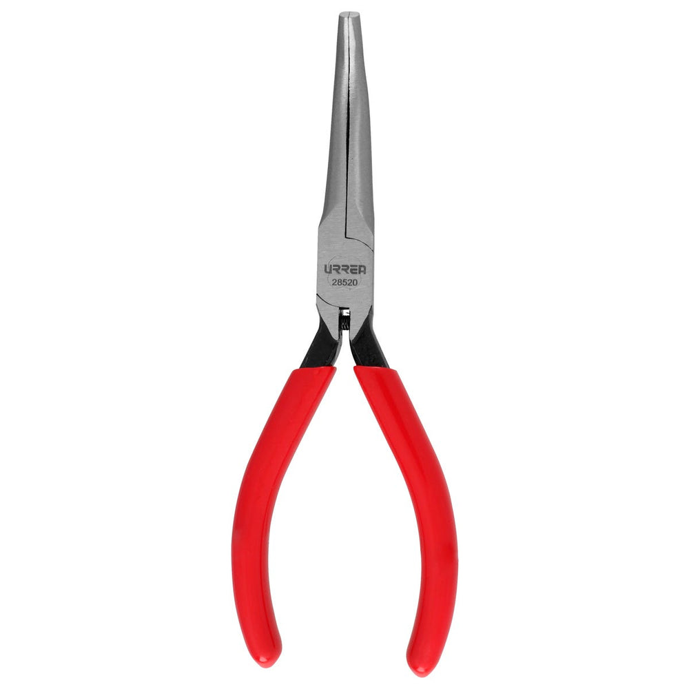 Pinza para electricista con mango rubber grip punta aguja lisa curva 45° de 5-11/32" Urrea 28520 - imagen 8