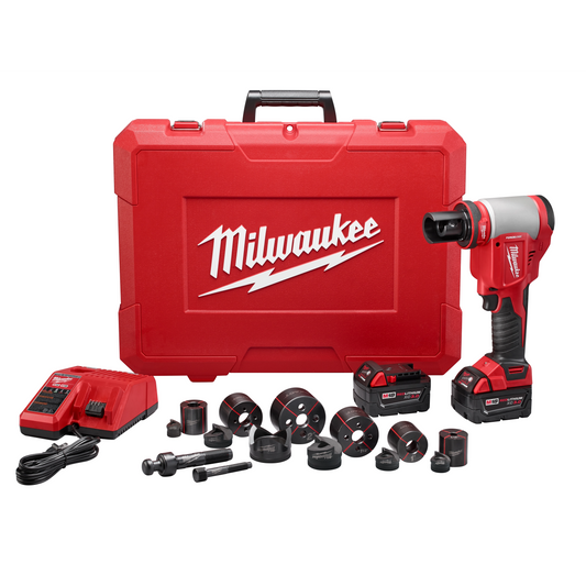 Kit de herramienta perforadora M18™ FORCE LOGIC™ de 10 toneladas de 1/2" a 2" Milwaukee 2676-22