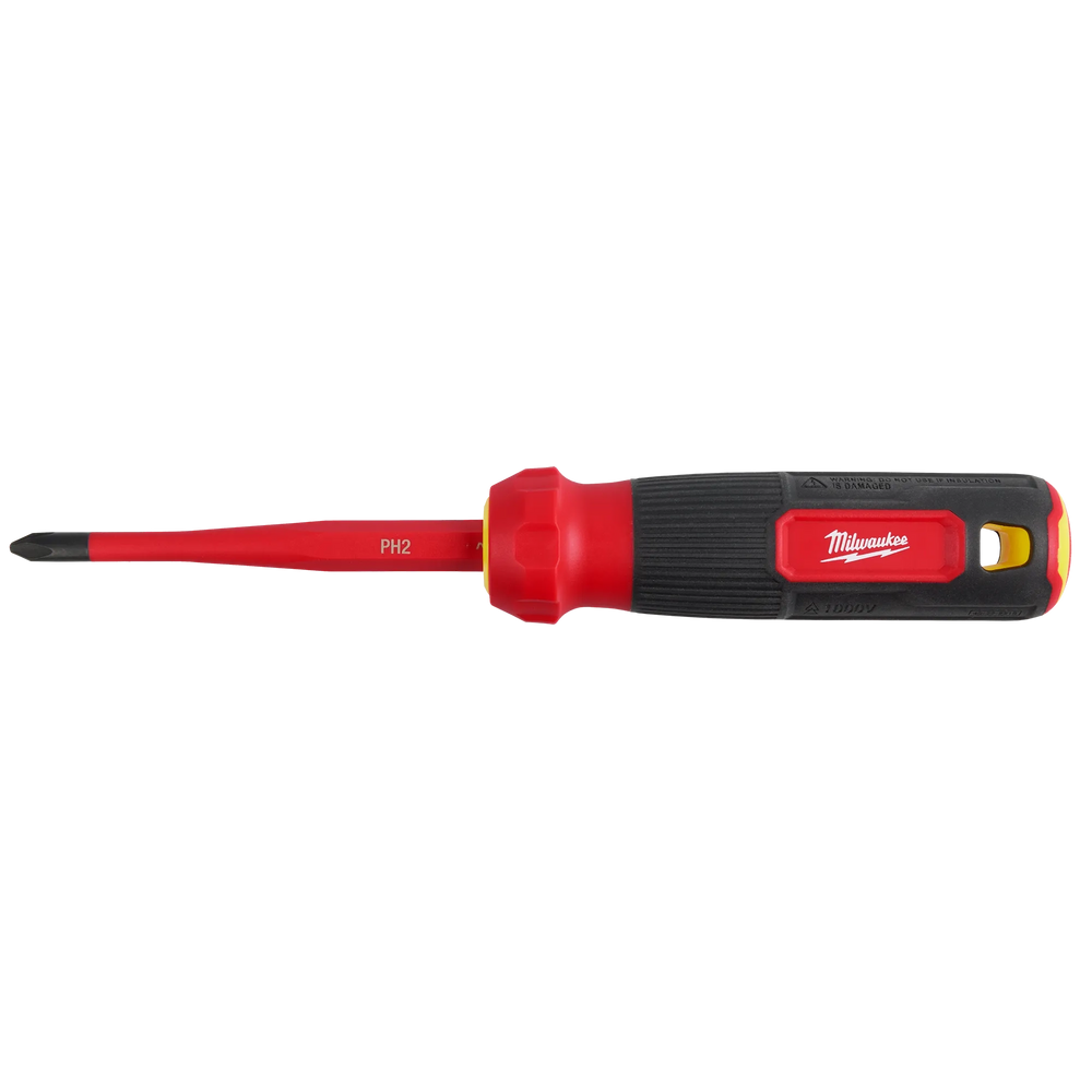 Destornillador de punta delgada 4 en 1 con múltiples brocas con aislamiento para 1000 V Milwaukee 48-22-2216