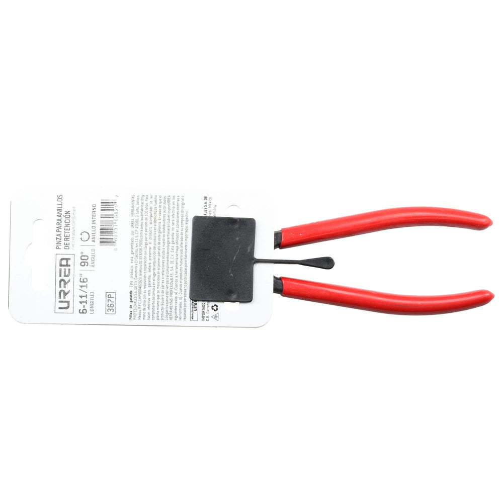 Pinza para anillos de retención con mango rubber grip forjadas tipo interno ángulo de 90° Urrea 367P - imagen 5