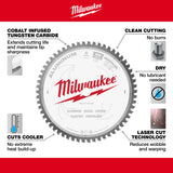Hoja de sierra circular para cortar aluminio de 8" Milwaukee 48-40-4345 - imagen 2