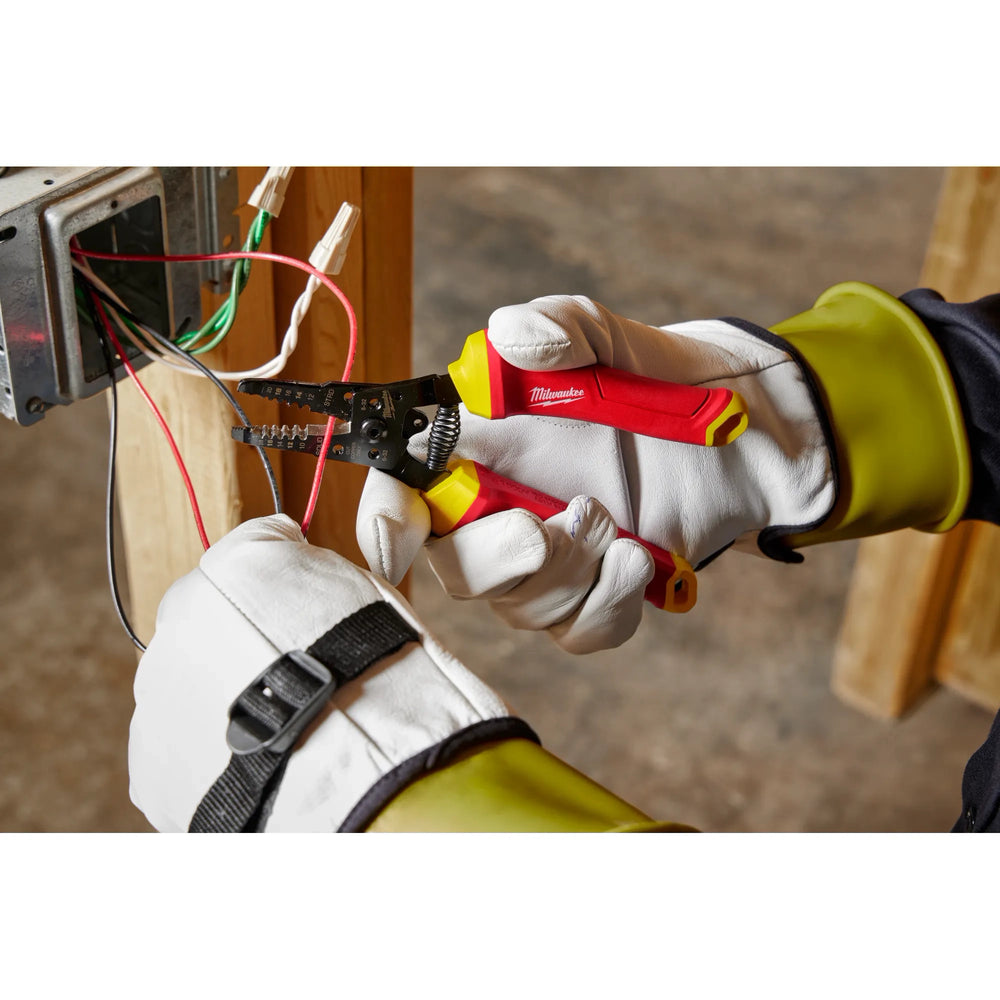 Pelacables y cortador con aislamiento para 1000 V para cables de 10-20 AWG Milwaukee 48-22-2214 - imagen 7