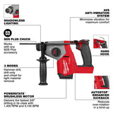 Martillo rotativo M18 FUEL™ SDS Plus de 5/8" Milwaukee 2908-20 - imagen 3