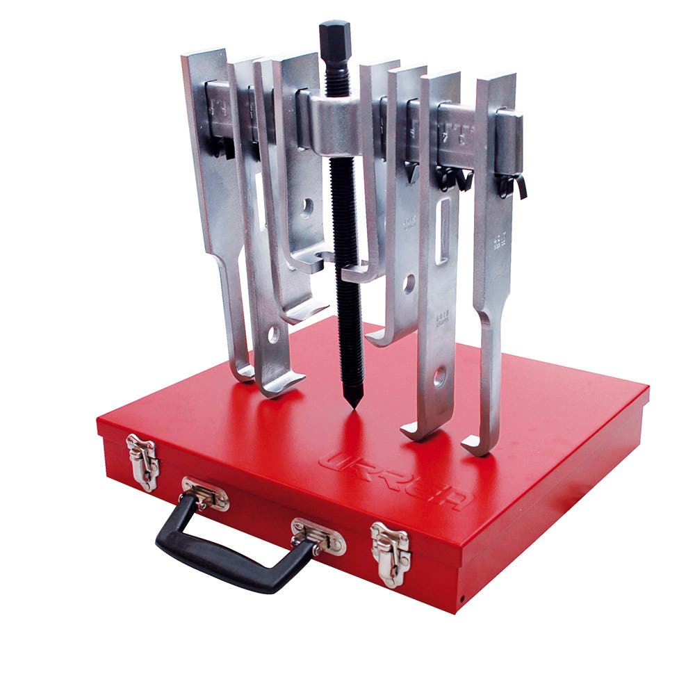 Extractor quijada recta tipo "A" 6 ton, 15 piezas en caja metálica Urrea 4212SJB