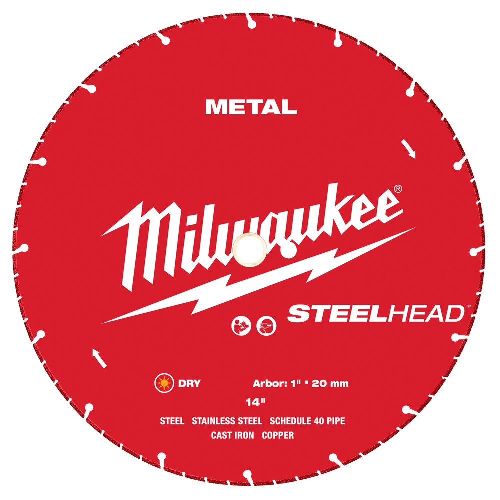 Hoja de diamante para cortar metal STEELHEAD™ de 14” Milwaukee 49-93-7840