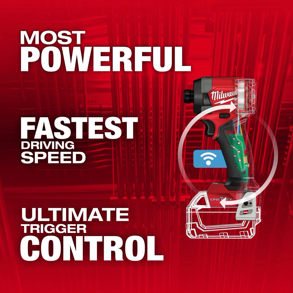 Destornillador de impacto hexagonal M18 FUEL™ de 1/4" con ONE-KEY™ Milwaukee 2957-20 - imagen 2