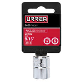 Dado cuadro de 1/4", 6 puntas, en pulgadas, 9/16" Urrea 4718 - imagen 3