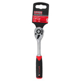 Matraca reversible con mango bimaterial, quick release, para dado cuadro de 1/4" Urrea 4749IX - imagen 3