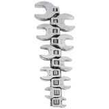 Juego de llaves pata de cuervo cuadro de 3/8", en pulgadas, 10 piezas Urrea 4900-10