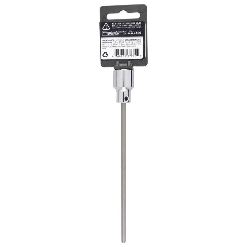 Dado con punta hexagonal extra larga cuadro de 3/8", métrico, 4 mm Urrea 49904ML - imagen 6