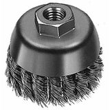 Cepillo de alambre anudado tipo copa de 3" - Acero al carbono Milwaukee 48-52-5040