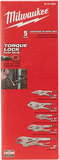 Kit de 5 pinzas Torque Lock Milwaukee 48-22-3695