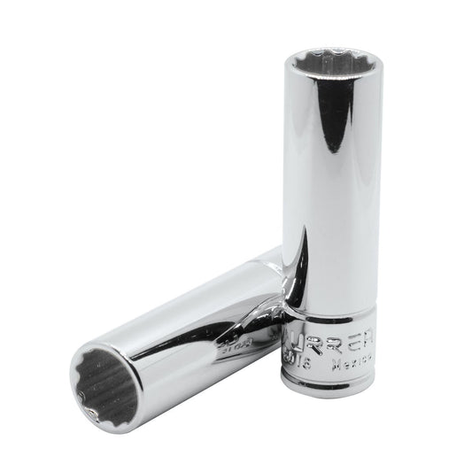 Dado largo cuadro de 3/8", 6 puntas, métrico, 10 mm Urrea 5010HM