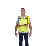 Chaleco de seguridad desprendible de tela amarilla de alta visibilidad Clase 2: S/M (CSA) Milwaukee 48-73-5171 - imagen 8
