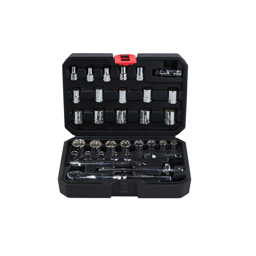 Juego de dados y accesorios cuadro de 3/8" combinado, 33 piezas Urrea 5200CB - imagen 7