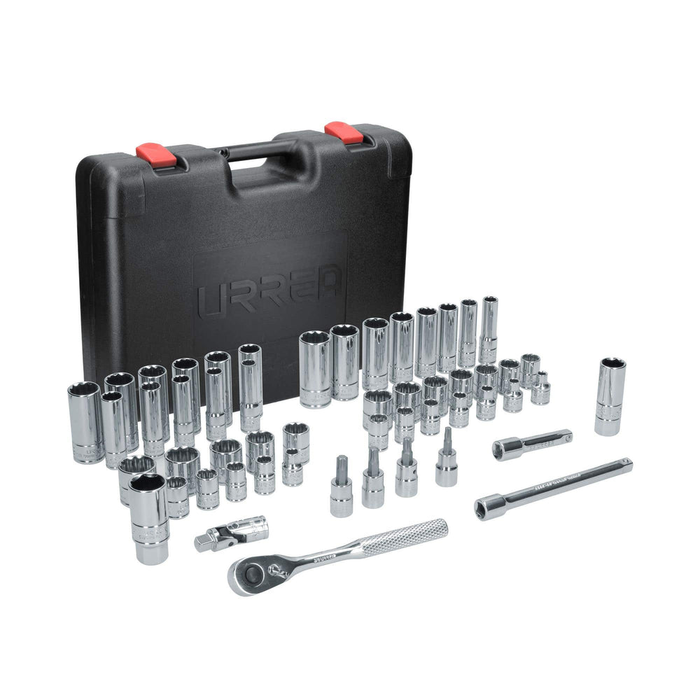 Juego de dados y accesorios cuadro de 3/8" combinado, 54 piezas Urrea 5200PA - imagen 5