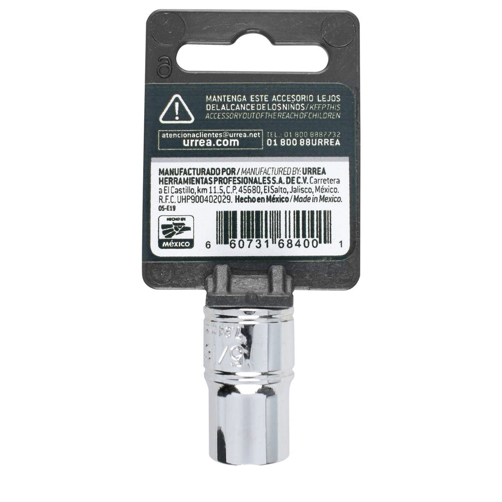 Dado cuadro de 3/8", 8 puntas, en pulgadas, 5/16" Urrea 5210S - imagen 5