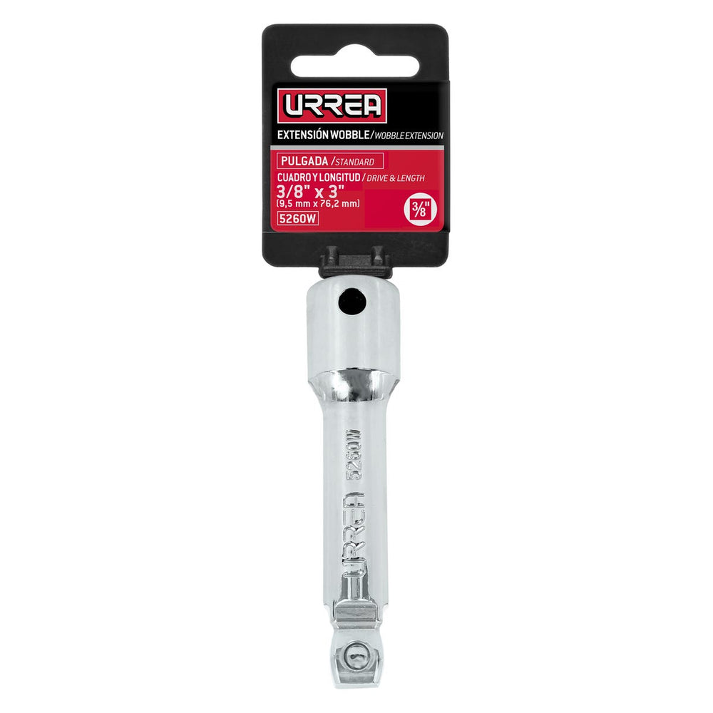 Extensión wobble para dado cuadro de 3/8", 3" Urrea 5260W - imagen 3