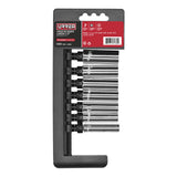 Juego de dados largos cuadro de 1/2", 6 puntas, en pulgadas, 7 piezas Urrea 5300H - imagen 3