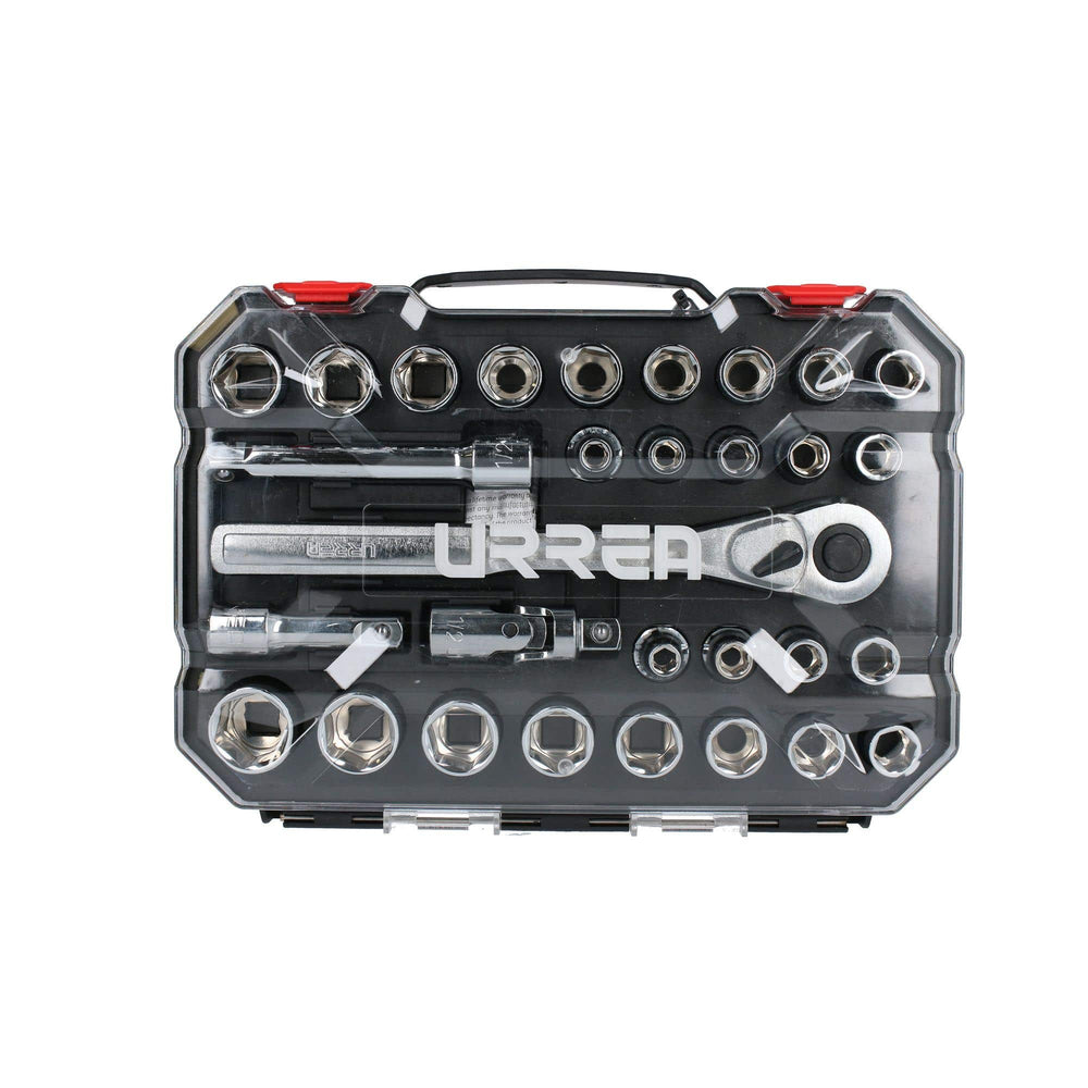 Juego de dados y accesorios cuadro de 1/2" combinado, 30 piezas Urrea 5401CD - imagen 6