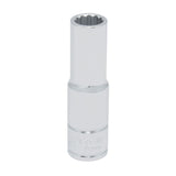 Dado cuadro de 1/2", 12 puntas, en pulgadas, 1/4" Urrea 5408