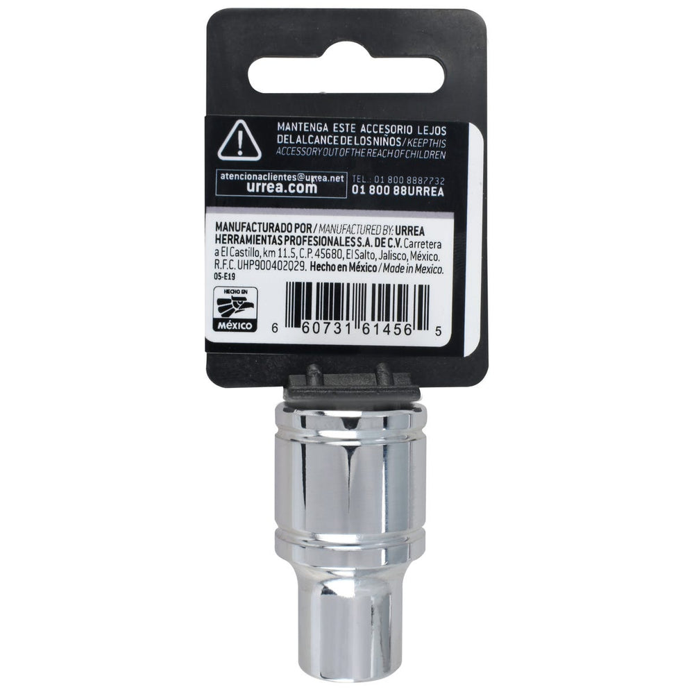 Dado cuadro de 1/2", 12 puntas, en pulgadas, 3/8" Urrea 5412 - imagen 6