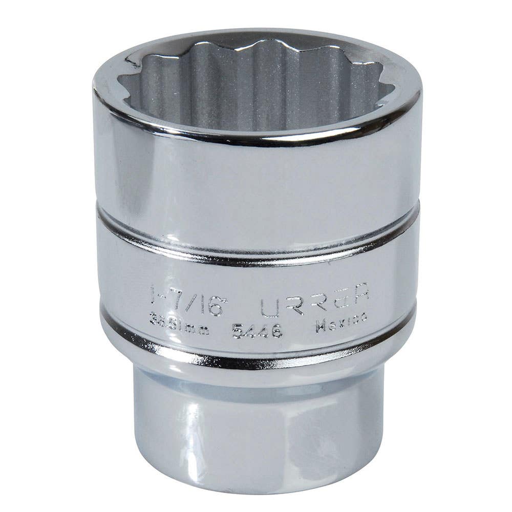 Dado cuadro de 1/2", 12 puntas, en pulgadas, 1-7/16" Urrea 5446