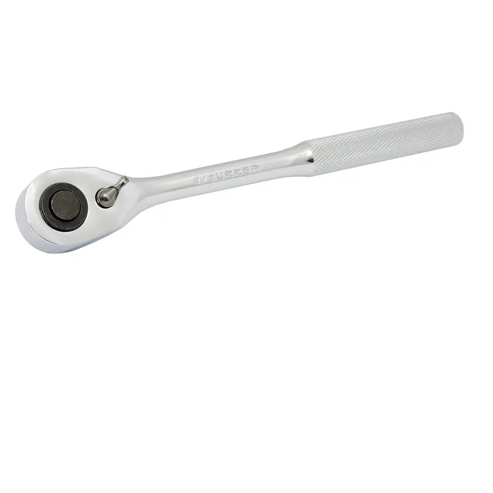 Matraca reversible cromada, quick release, para dado cuadro de 1/2", 10-1/8" Urrea 5449